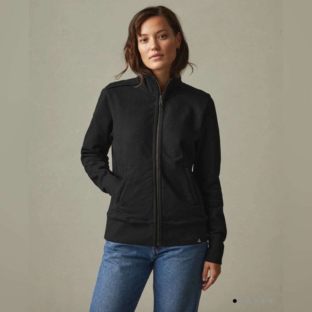 American giant moto full zip, black
